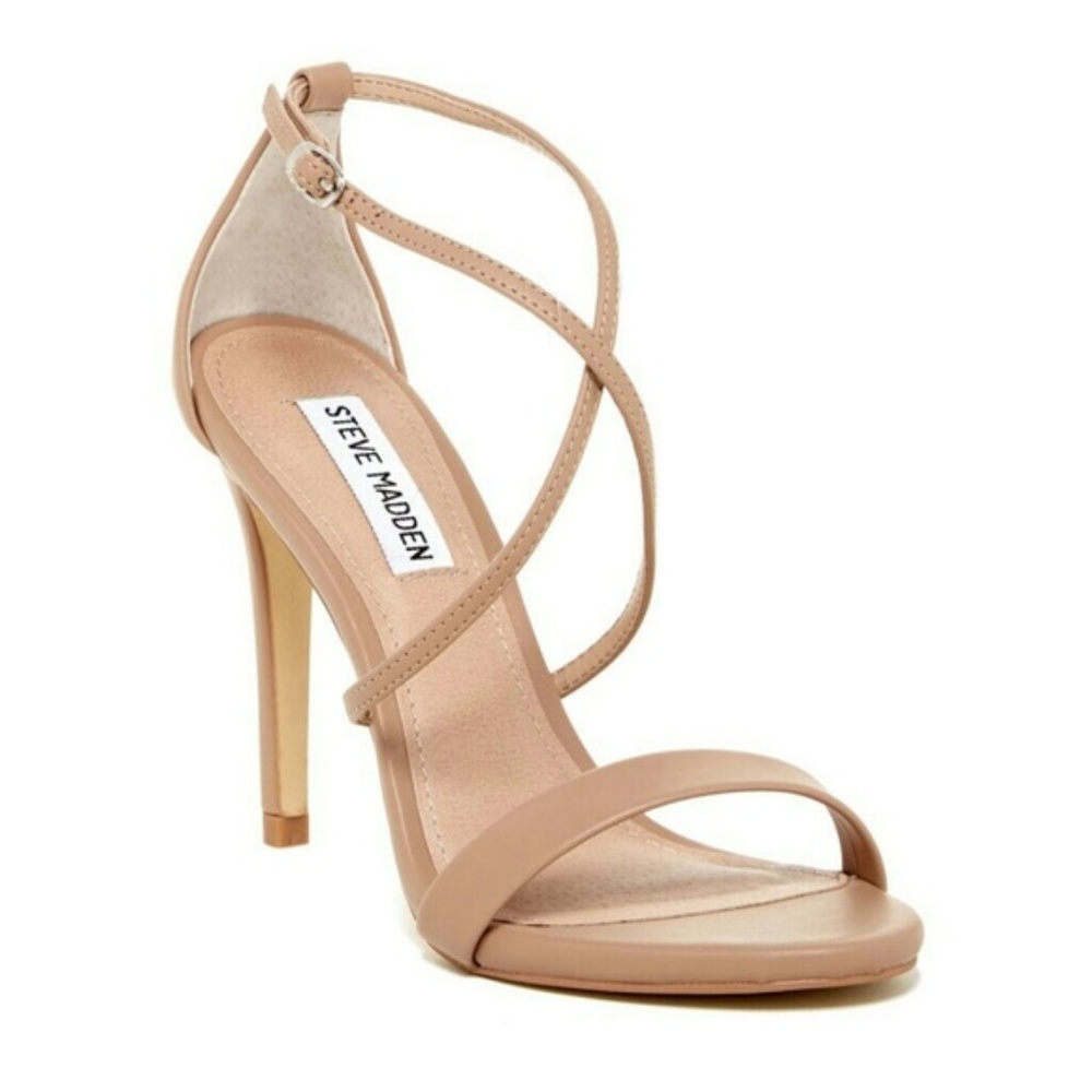 Never Worn! Steve Madden Feliz Nude Strapy Heels